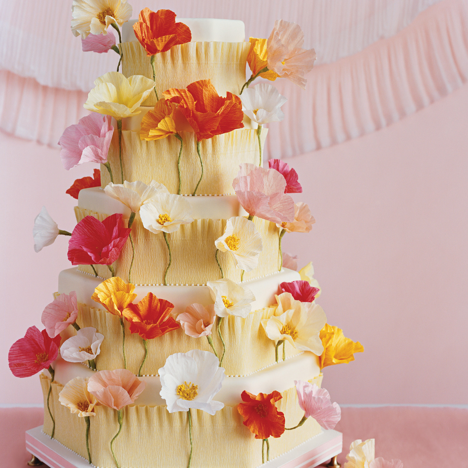 crepe paper flowers martha stewart weddings paper flower centerpieces pinterest