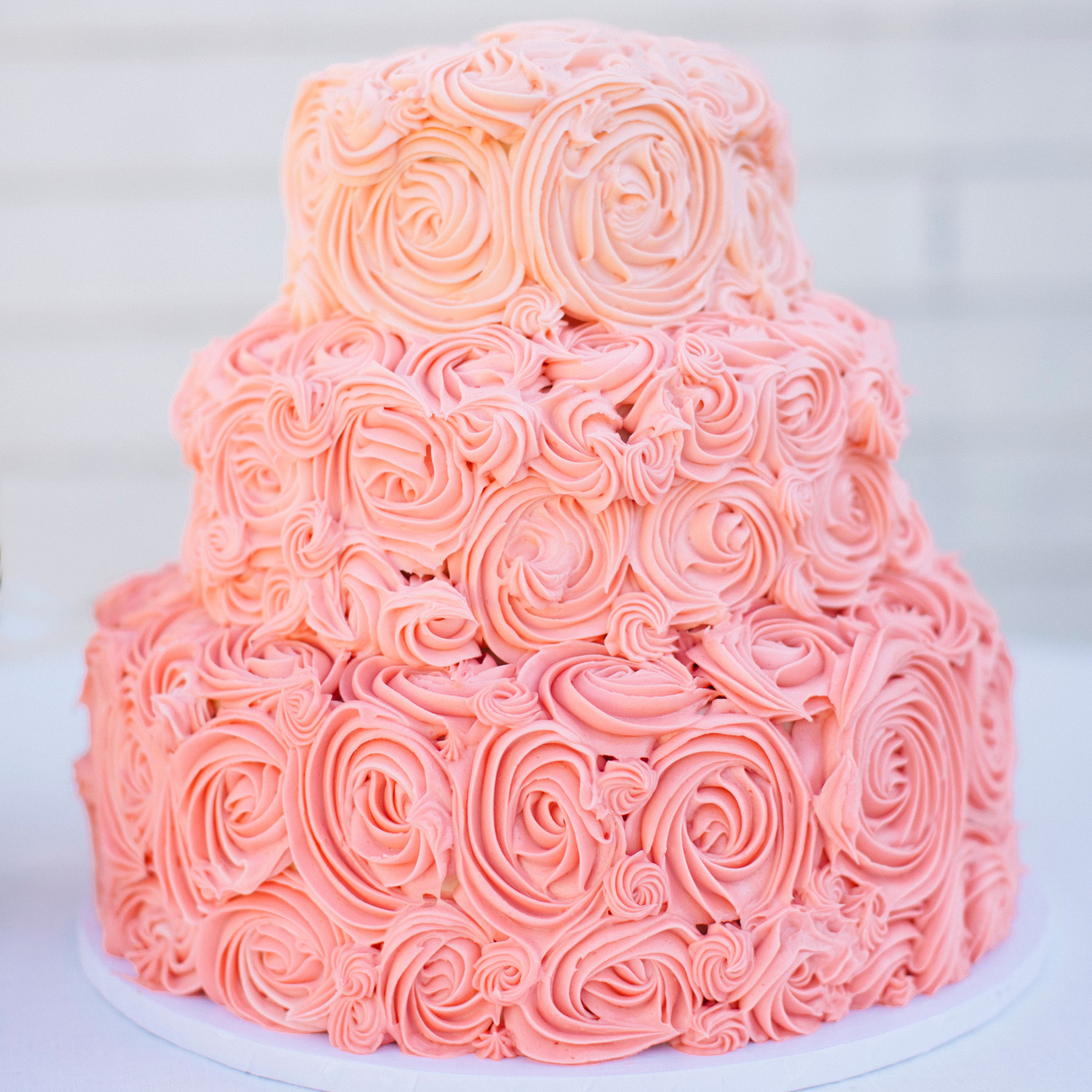 Pink and Red Wedding Cakes Martha Stewart Weddings