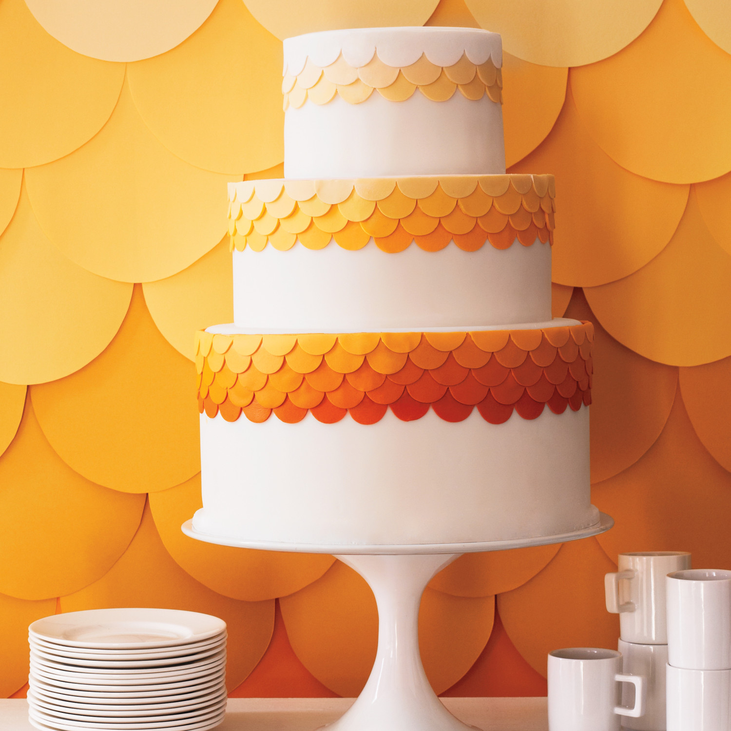 Orange Brown Yellow Layers Wedding Cake Orange Brown Yellow Layers Wedding Cake