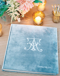 Guest book at wedding or reception