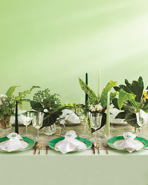 Wedding Colors Orange Pink And Yellow Martha Weddings Green Wedding Ideas For Shades From Emerald To Jade