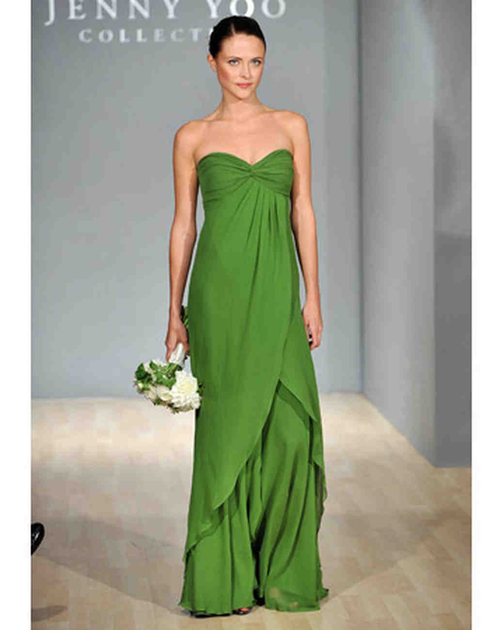 Blue and Green Bridesmaid Dresses - Martha Stewart Weddings