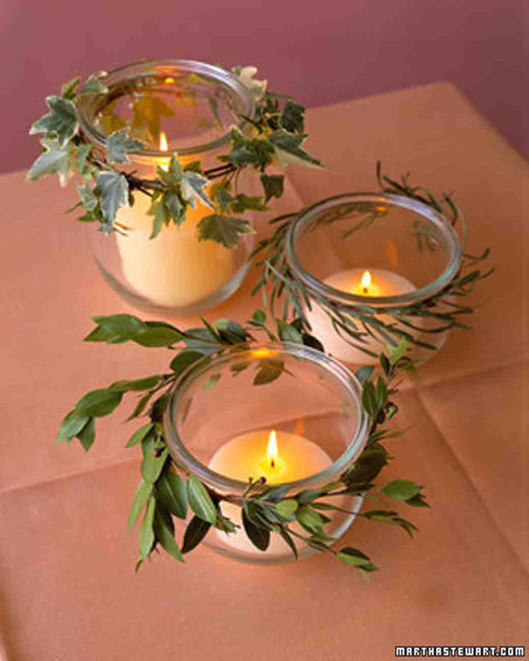 DIY Votive Candle Crafts Martha Stewart Weddings