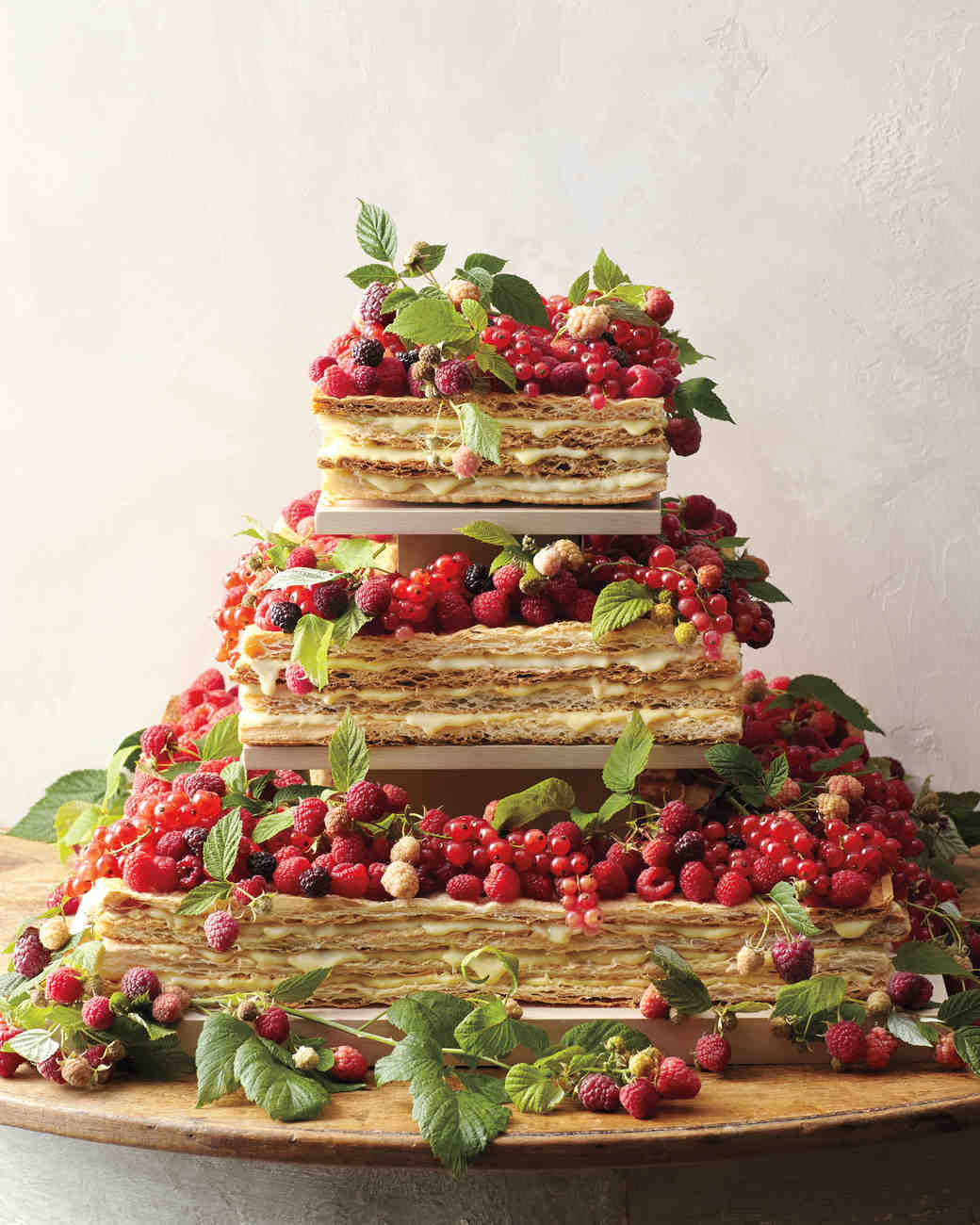 Traditional millefoglie traditional italian wedding cake