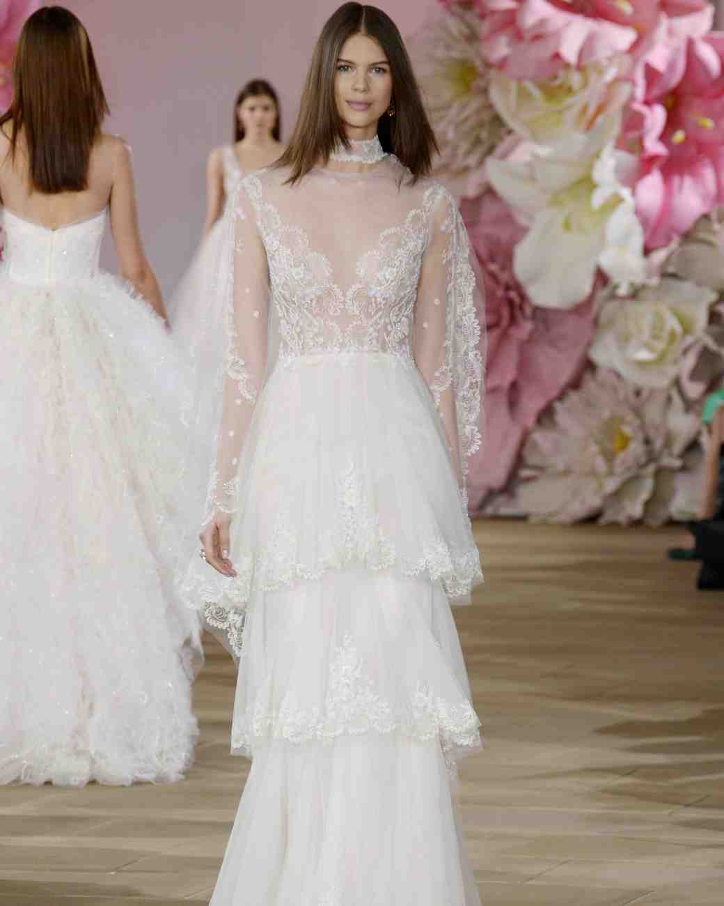 ines di santo long sleeve wedding dress