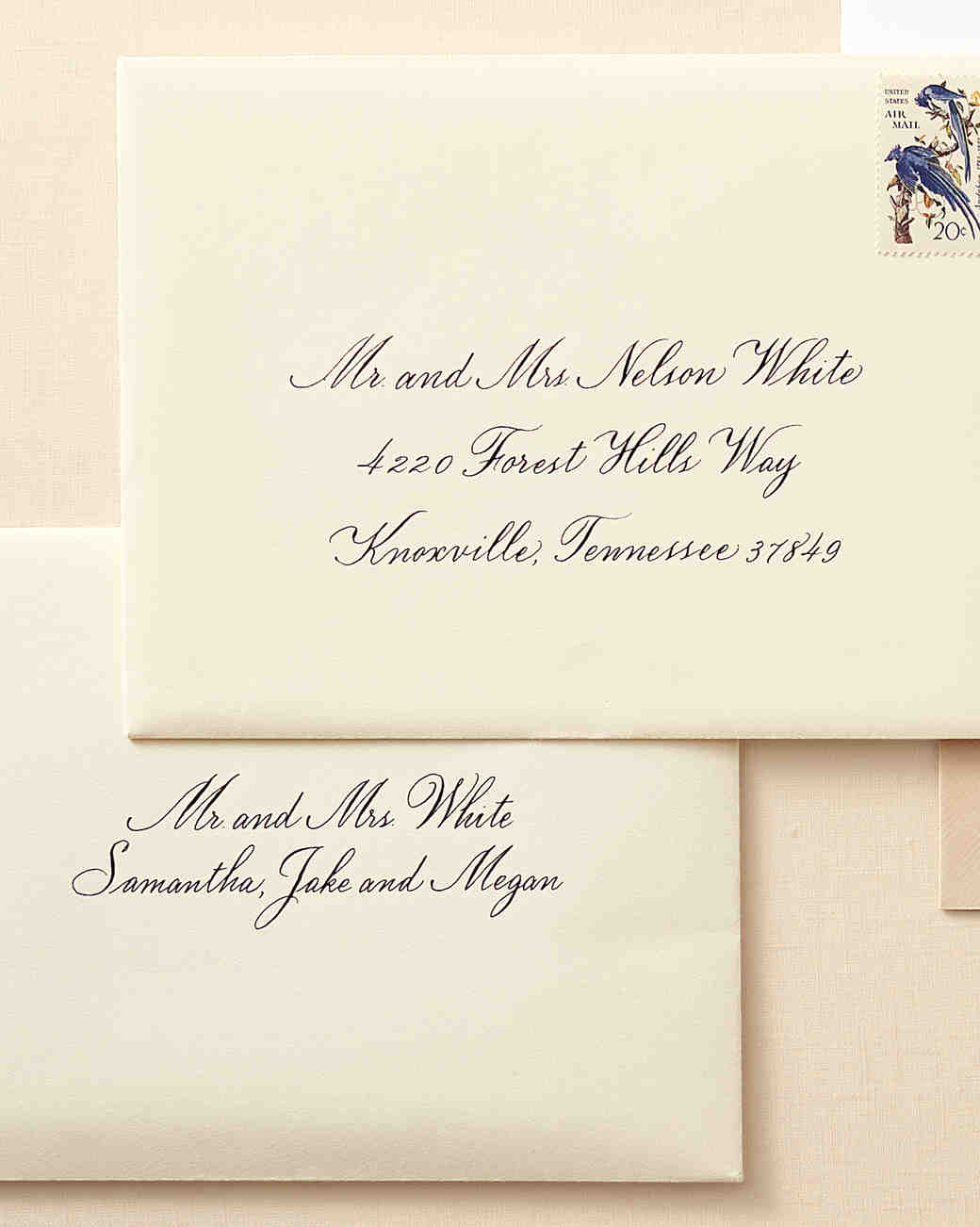 How to Address Guests on Wedding Invitation Envelopes Martha Stewart