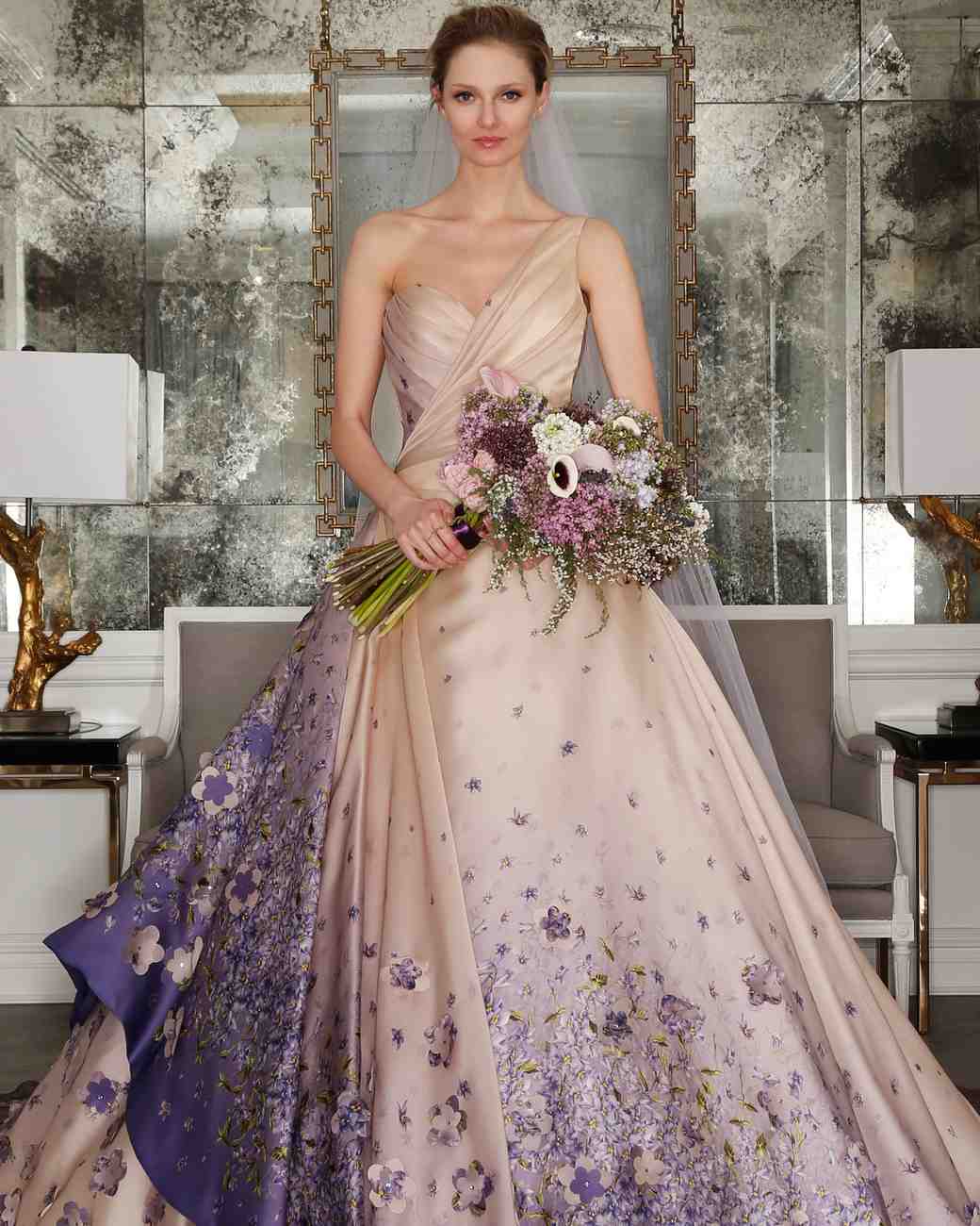 Wedding Table Floral Wedding Dress ultra romantic floral wedding dresses martha stewart weddings