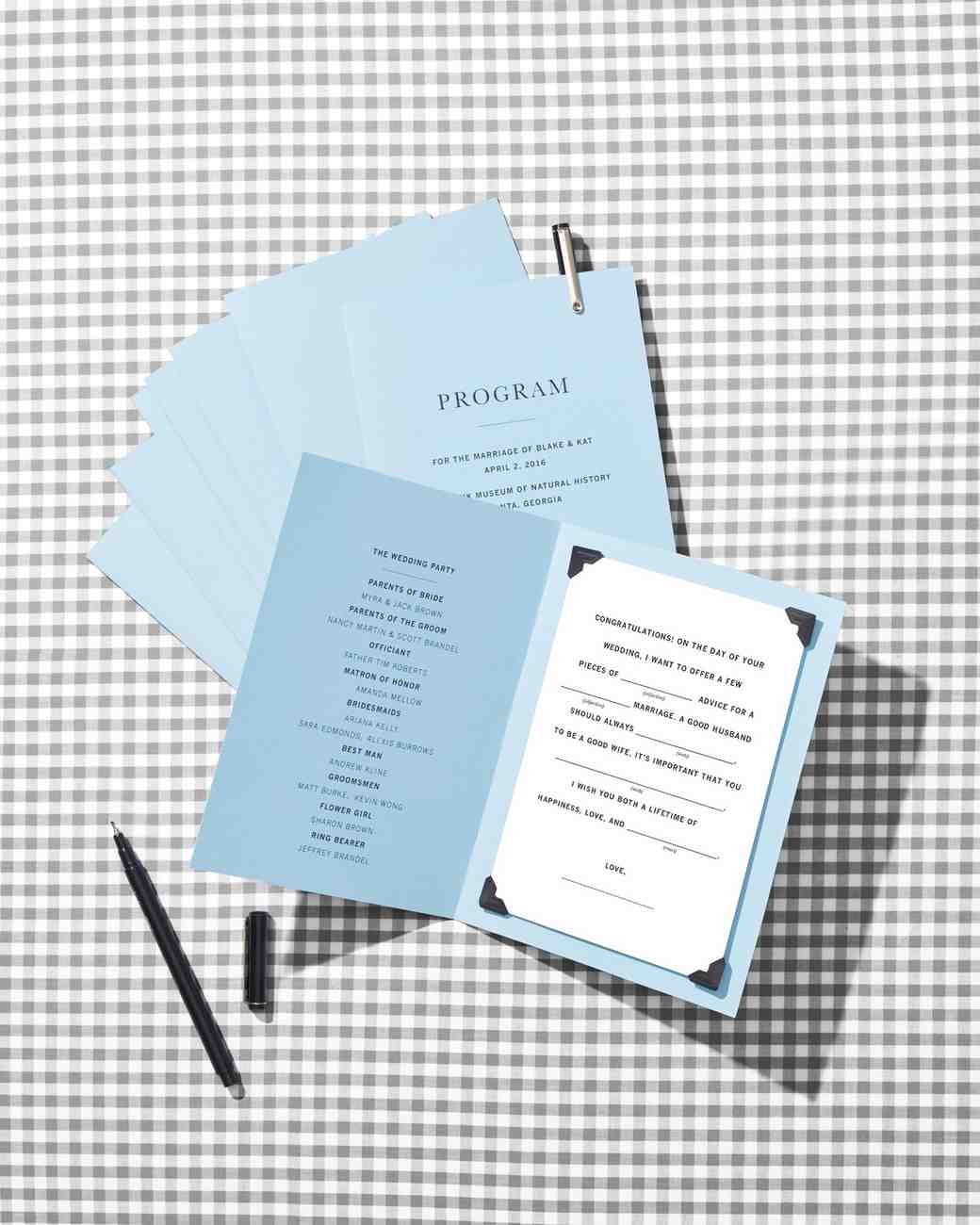 make a wedding program online