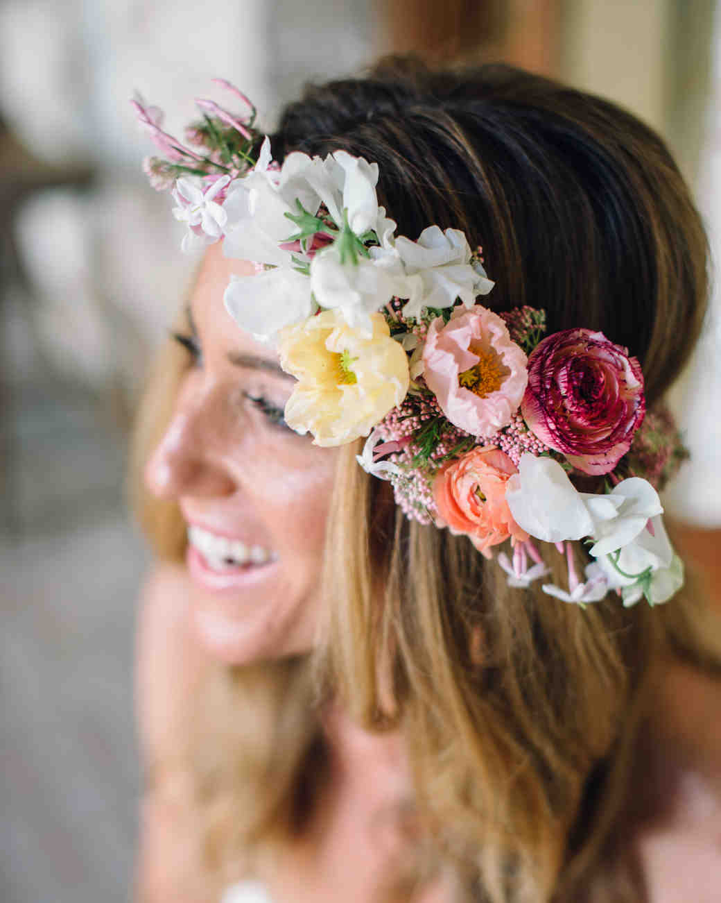 68 Flower Crown Ideas to Complete Your Wedding Hairstyle Martha