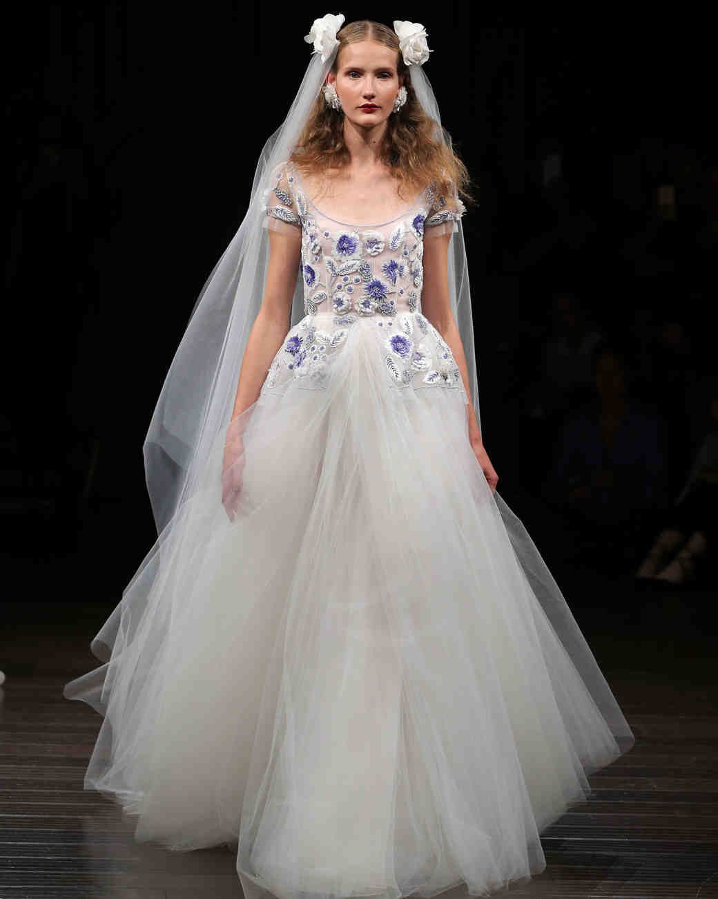 Wedding Table Floral Wedding Dress ultra romantic floral wedding dresses martha stewart weddings naeem khan fall 2017 dress collection