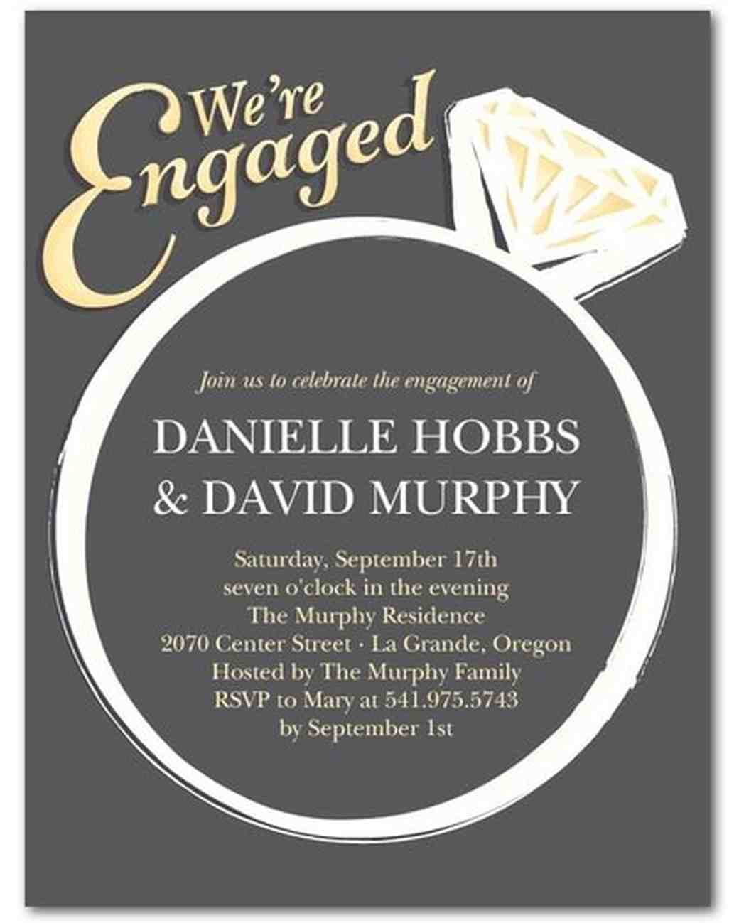 engagement party invitations engagement ring 0216_vert