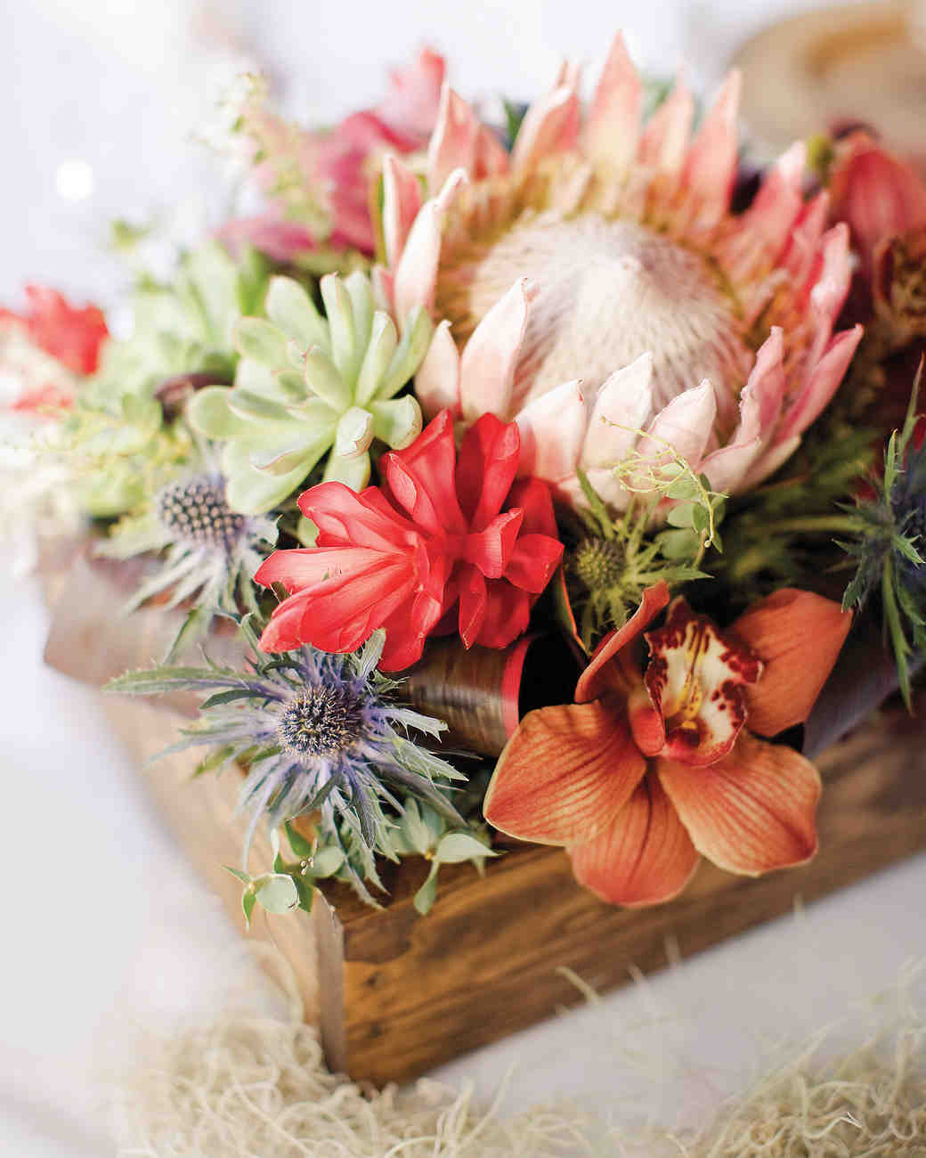 Red Ginger Centerpiece : Beach wedding centerpieces martha stewart weddings