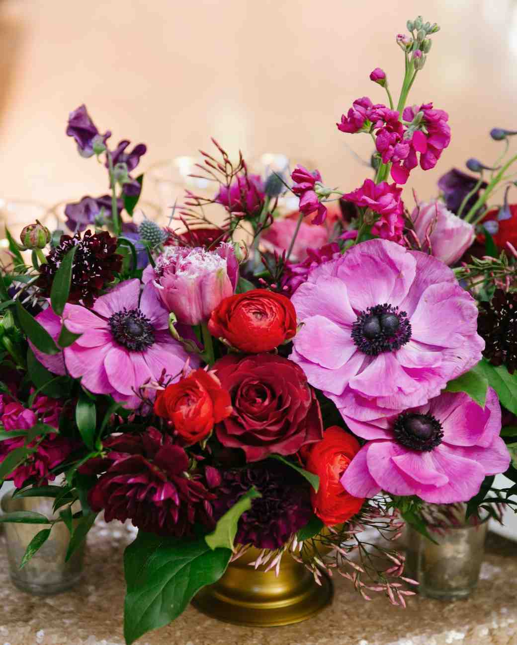 Jewel-Toned Wedding Centerpieces That Will Dazzle Your
