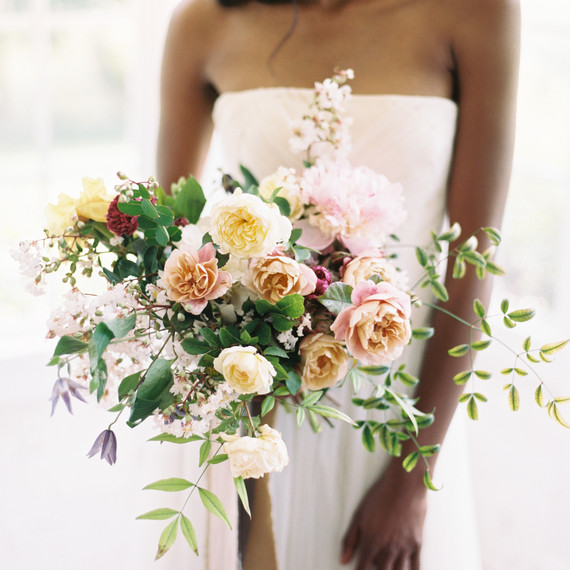 Soft rose and greenery wedding bouquet Soft rose and greenery wedding bouquet