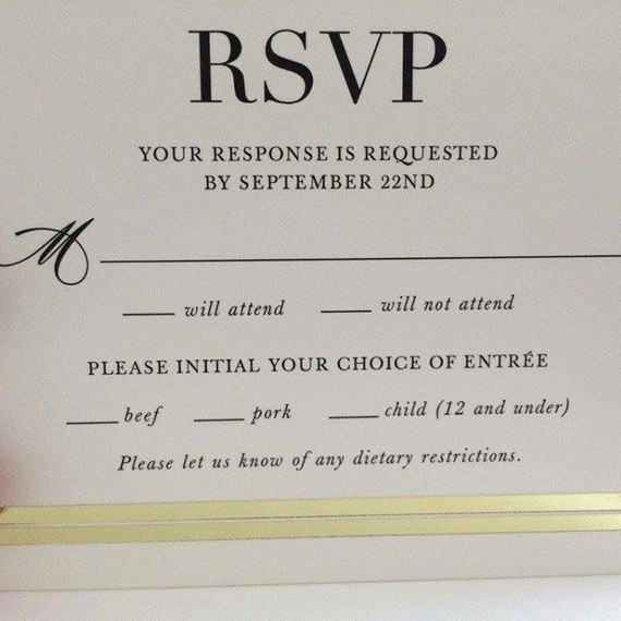 The Hilarious Typo That Made This Wedding RSVP Card Go