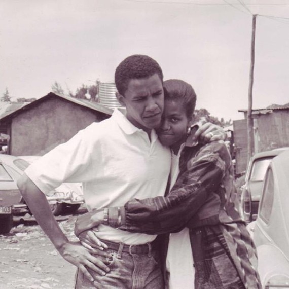 Michelle and Barack Obama Throwback Michelle and Barack Obama Throwback