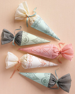 Favor Cones Template | Martha Stewart Weddings