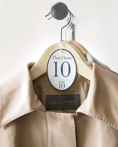 Custom Coat-Check Tag | Martha Stewart Weddings