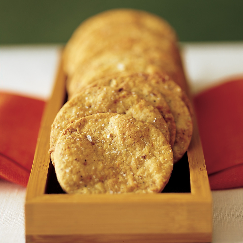 Mushroom and Blue Cheese Crackers Recipe Martha Stewart Weddings