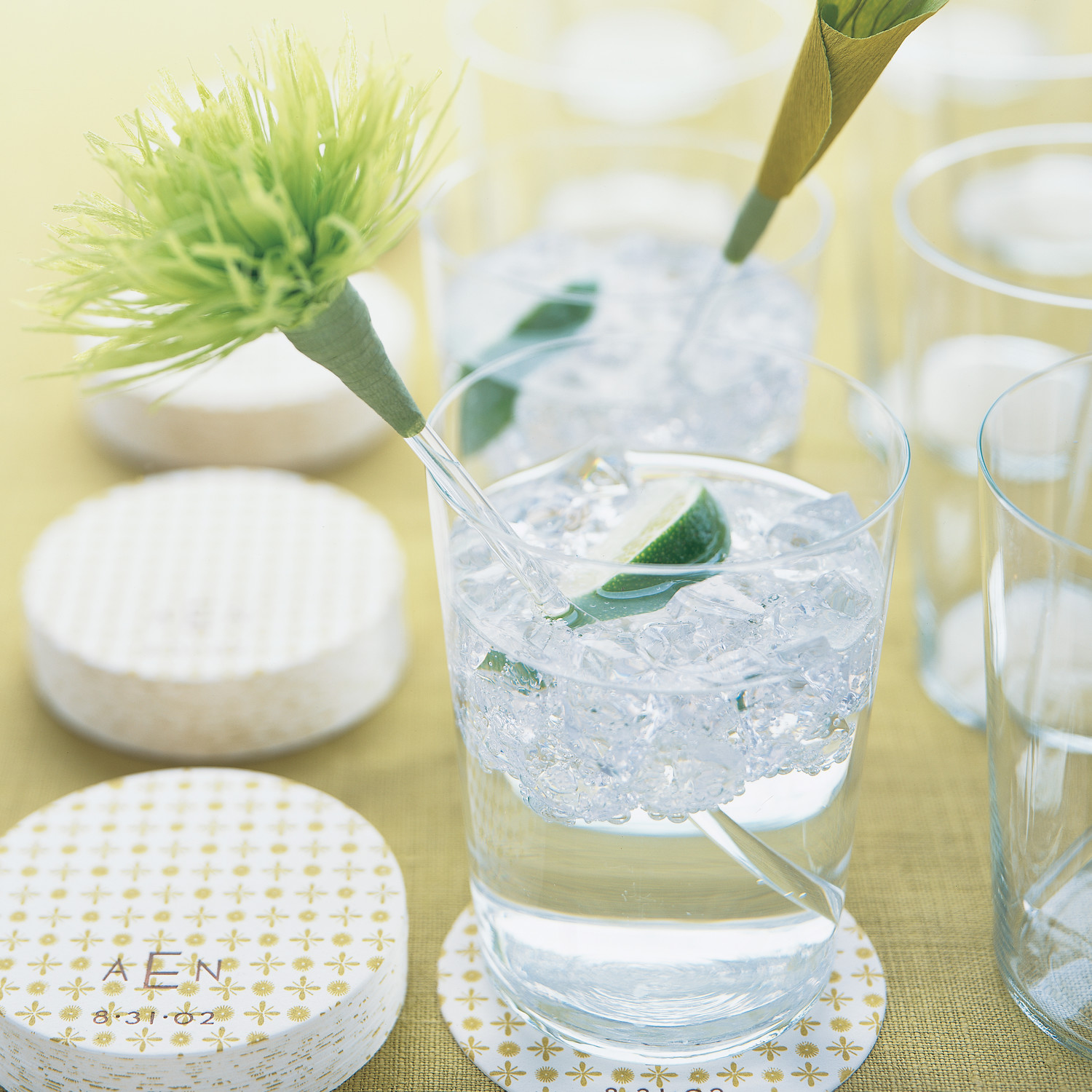 Flowery Swizzle Sticks Martha Stewart Weddings