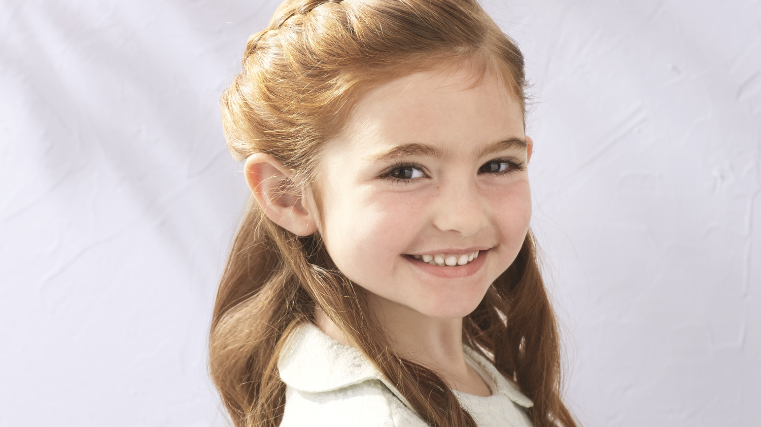 Flower Girl's Braided Half-Up-Half-Down Hairstyle  Martha 