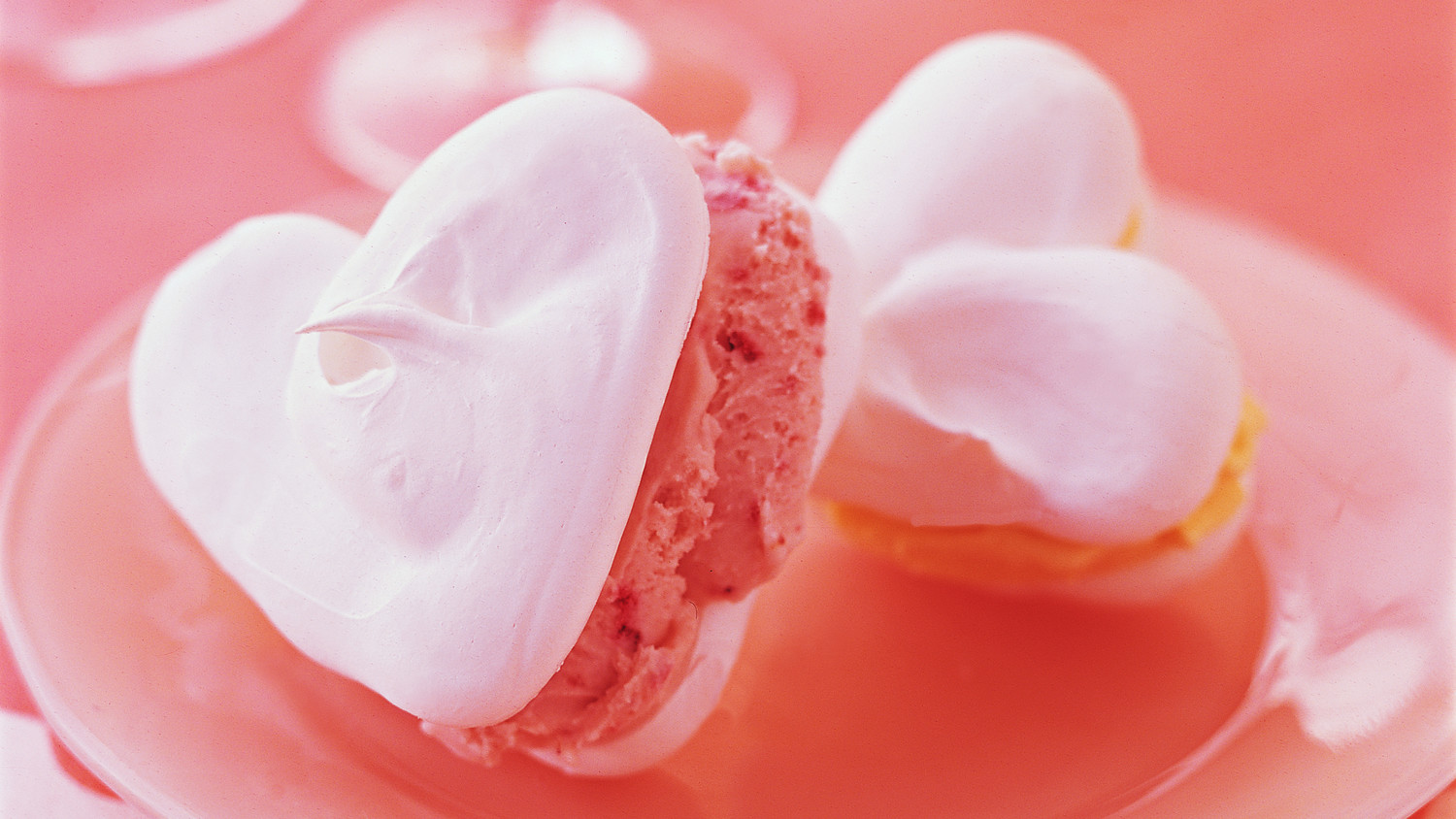 meringue heart ice cream sandwiches valentines party invitations