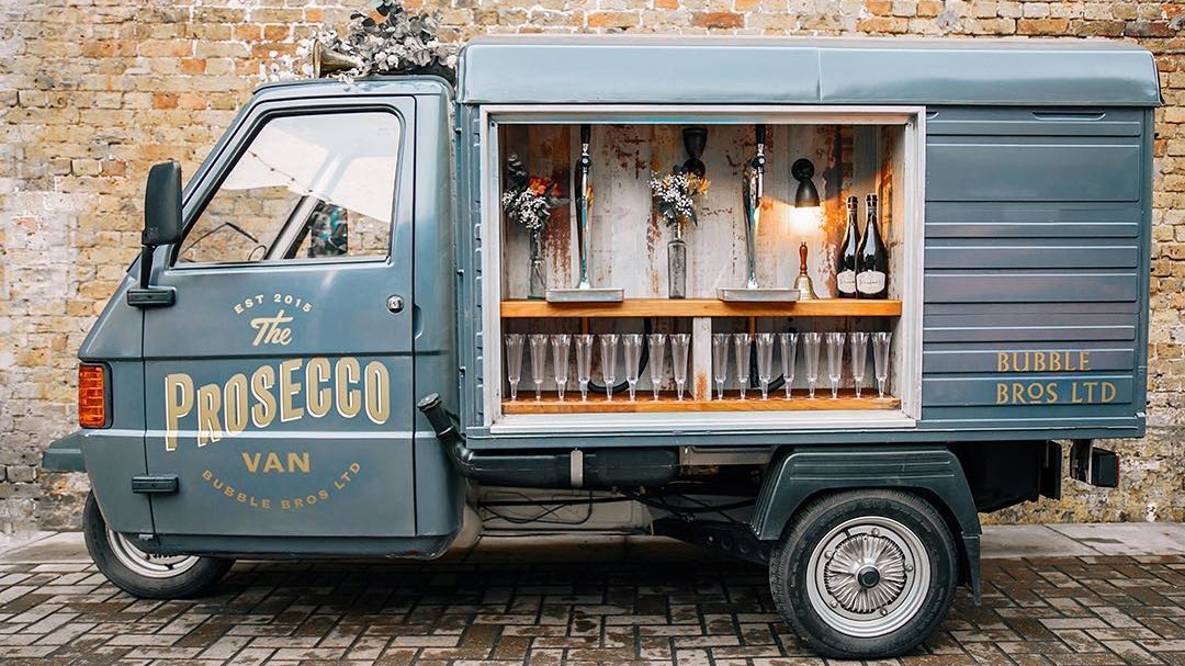 This Incredible Prosecco Van Is Changing the Way Couples Serve Bubbly ...