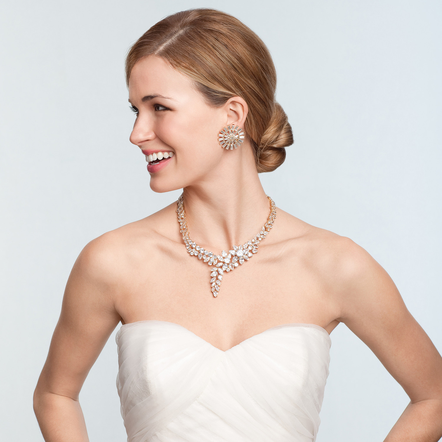 The Best Bridal  Jewelry  for Every Wedding  Dress  Neckline 