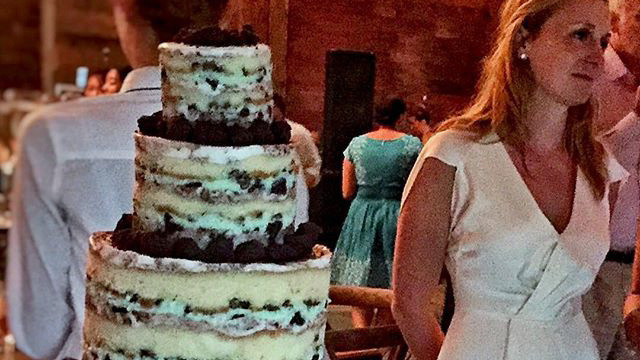 Milk Bar Owner Christina Tosis Foodie Wedding Featured A Giant Naked Cake Because Duh Martha 5830