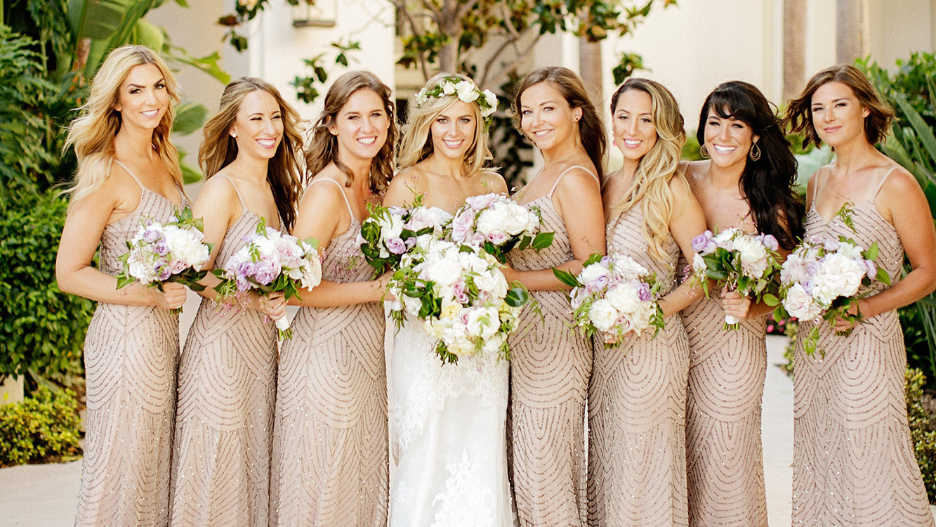 bride and bridesmaids