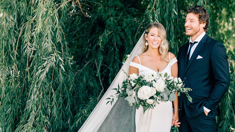 This Couple Made It Official With An Organic Vintage Wedding In This Couple Made It Official With An Organic Vintage Wedding In Michigan Martha Stewart Weddings