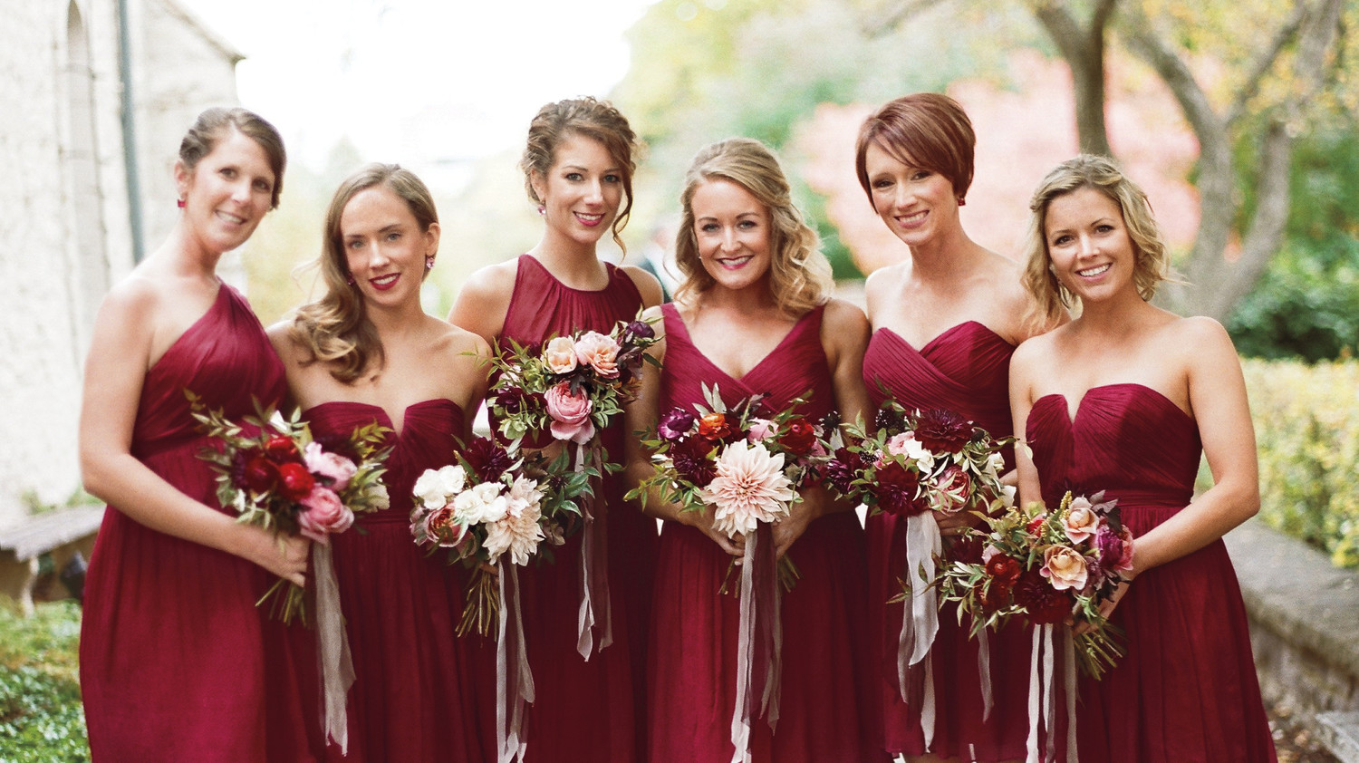 Red Bridesmaid Dresses | Martha Stewart Weddings