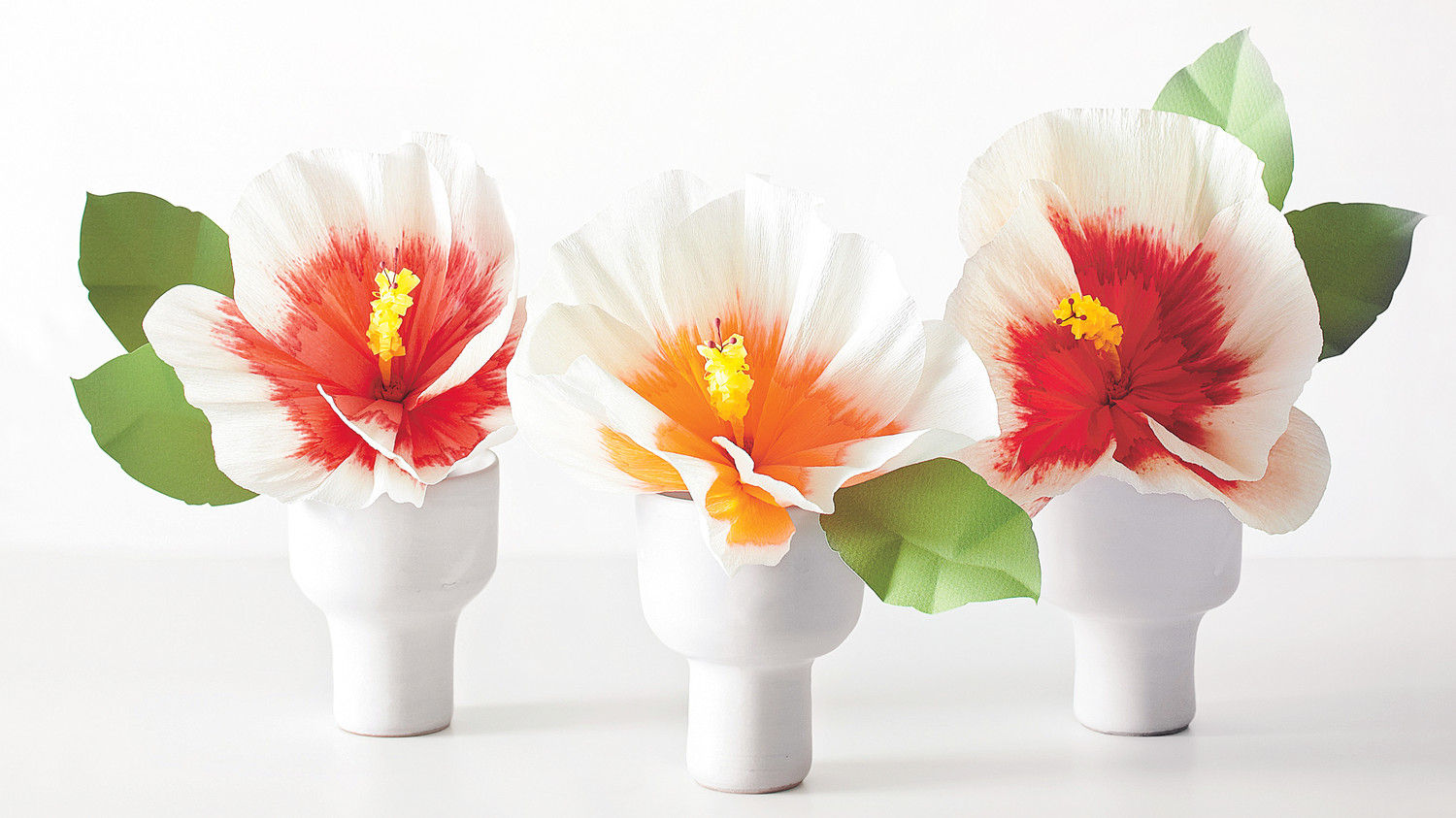 how to make paper flowers hibiscus martha stewart weddings hibiscus flower paper