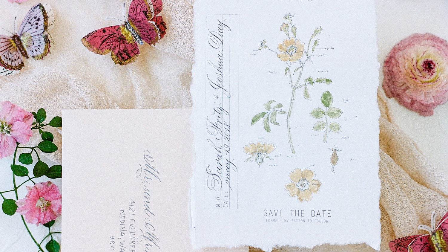 20 Floral Save The Dates For Your Spring Wedding Martha Stewart
