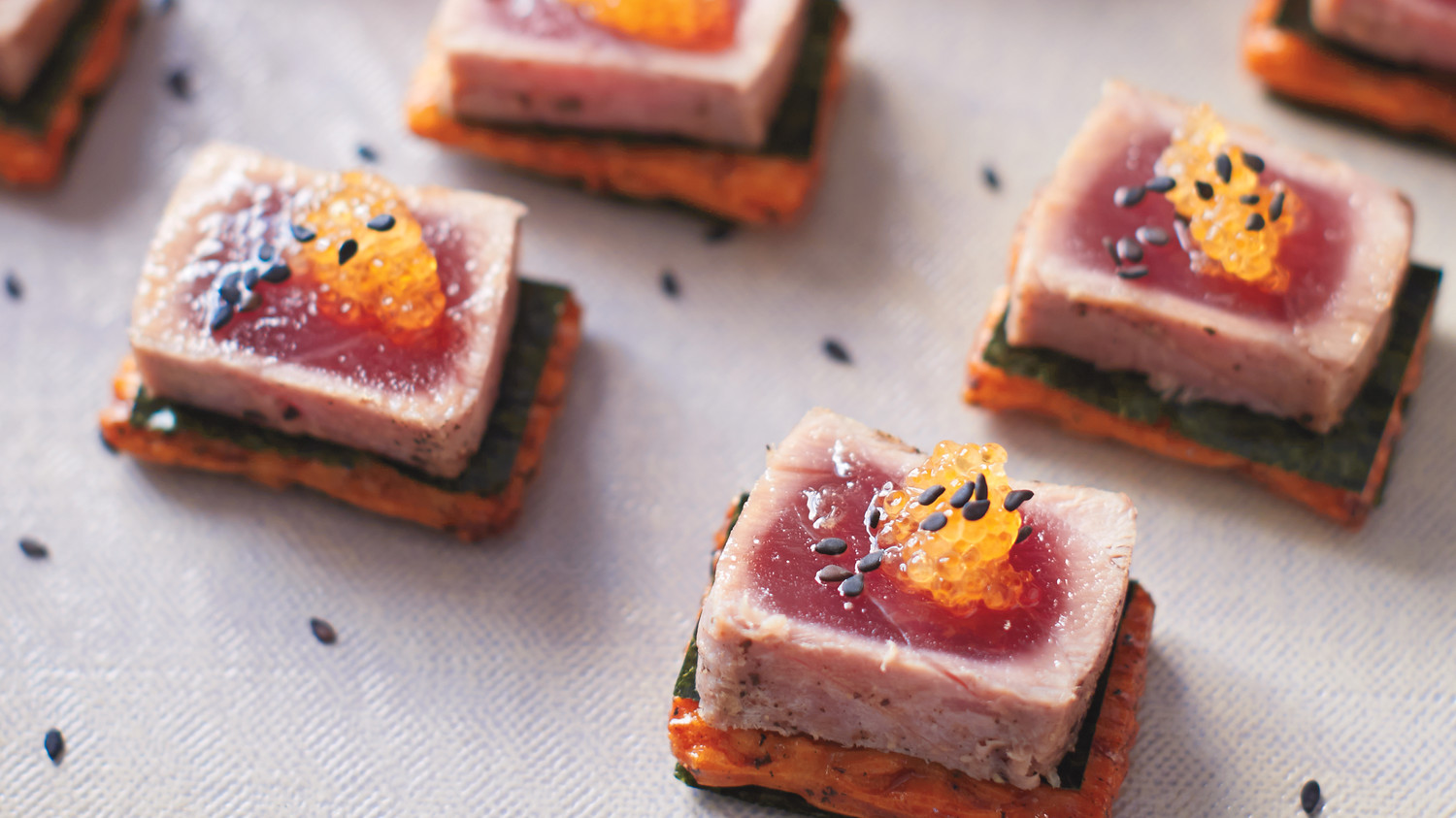 Seared Tuna Steak with Whitefish Roe
