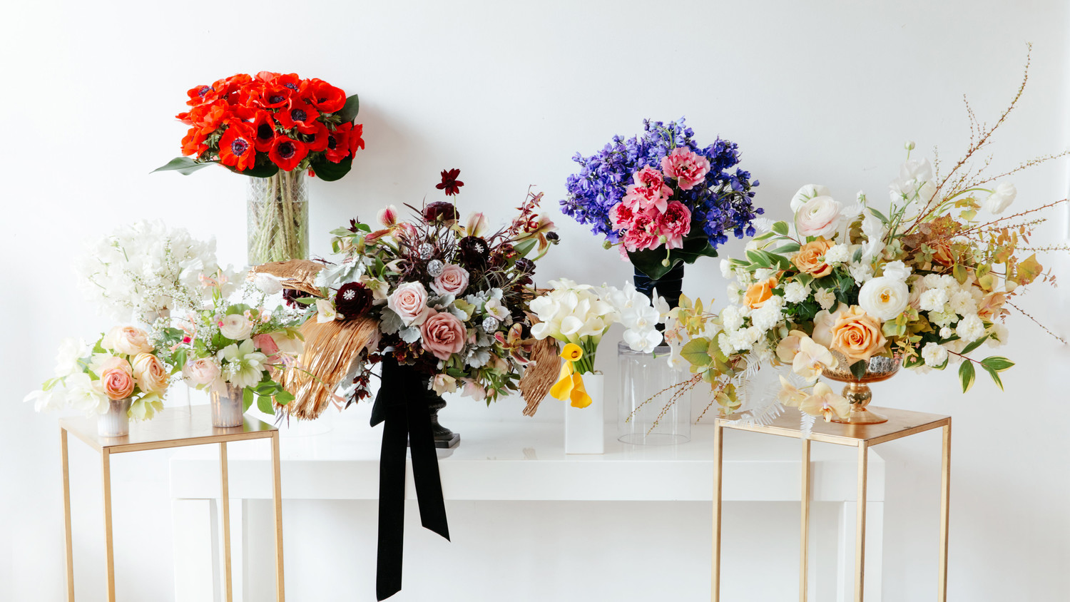 Stunning Fl Arrangements Inspired By The 2017 Oscar Red Carpet Colorful Fl Arrangements Inspired By 2017 Oscar Looks