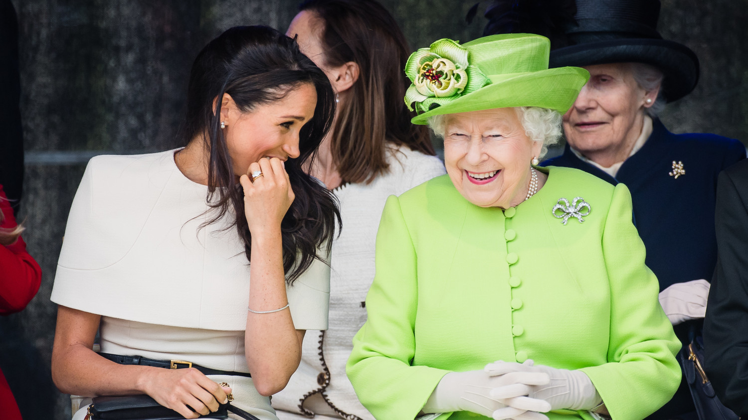 Queen Elizabeth and Meghan Markle Are Having the Best Time on Their ...