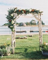 59 Wedding Arches That Will Instantly Upgrade Your Ceremony Martha Birch Wedding Chuppah With White And Burnt Sienna Foliage