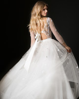 58 Wedding Dresses With Bows Martha Weddings Temperley Wedding Dress Spring 2019 Ballgown With Three Quarter Length Sleeves And Open Back