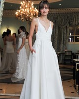 simple wedding dress with pocketsphoto