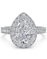 Pear-Cut Diamond Engagement Rings | Martha Stewart Weddings