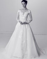 Long-Sleeved Wedding Dresses We Love | Martha Stewart Weddings Long-Sleeved Wedding Dresses We Love | Martha Stewart Weddings
