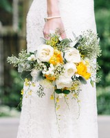 31 Colorful Wedding Bouquets Martha Weddings Amy Dan Wedding Bouquet Yellow 074 S112629 Jpg