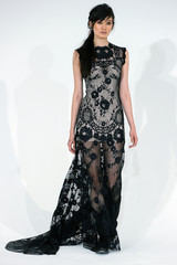 Chic Black Wedding Dress For The Edgy Bride Martha Weddings Claire Pettibone Lace Black Wedding Dress