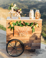 57 Summer Wedding Ideas You Ll Want To Steal Martha Weddings S Mores Bar Cart