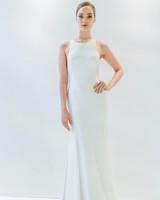 Simple Wedding Dresses That Are Just Plain Chic Martha Watters Simple Sheath Wedding Dress Spring 2018