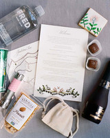 102 Welcome Bags From Real Weddings Martha Meg Nick Wedding Welcome Box Inside