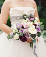 Purple Wedding Bouquets | Martha Stewart Weddings Browse purple bouquet options in various styles and blooms.