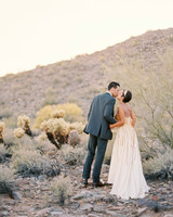 wedding backyard couple gilded glammed details arizona