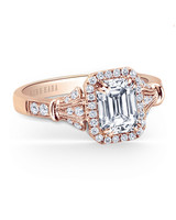 Elegant Emerald-Cut Engagement Rings | Martha Stewart Weddings